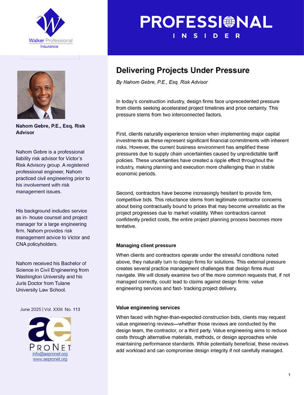 Photo of the Design Professionals Liability Coverage Application